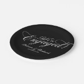 Calligrafie We zijn een zwarte servicepartij Papieren Bordje (Gekanteld)