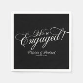 Calligrafie We zijn een zwarte servicepartij Servet (Voorkant)