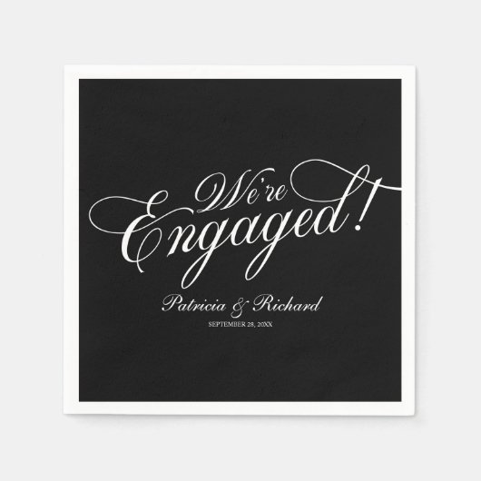 Calligrafie We zijn een zwarte servicepartij Servet (Voorkant)