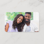 Calligrafie Web QR Foto Periwinkle Informatiekaartje (Achterkant)