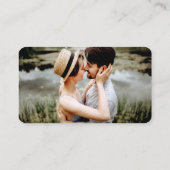 Calligrafie Web QR Foto Sage Green Informatiekaartje (Achterkant)