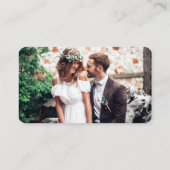 Calligrafie Web QR Foto Terracotta Informatiekaartje (Achterkant)