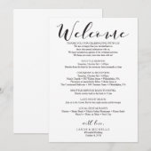 Calligrafie Weddenroute - Welkomstwoord voor bruil Kaart (Voorkant / Achterkant)