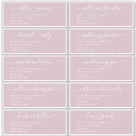 Calligrafie-weddenschap Adresetiketten UK Layout Sticker