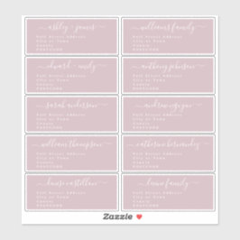 Calligrafie-weddenschap Adresetiketten UK Layout Sticker