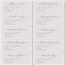 Calligrafie-weddenschap Adresetiketten UK Layout Sticker