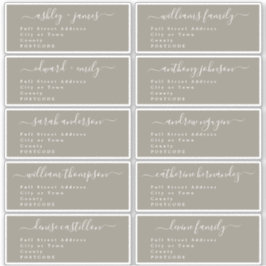 Calligrafie-weddenschap Adresetiketten UK Layout Sticker