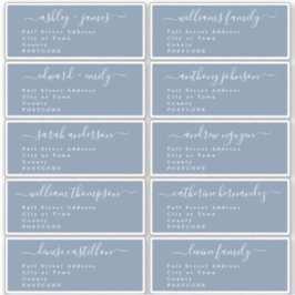 Calligrafie-weddenschap Adresetiketten UK Layout Sticker
