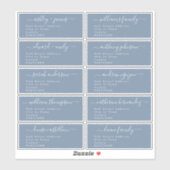 Calligrafie-weddenschap Adresetiketten UK Layout Sticker (Vel)