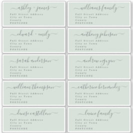 Calligrafie-weddenschap Adresetiketten UK Layout Sticker