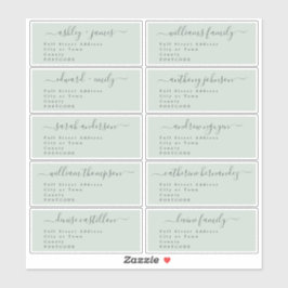 Calligrafie-weddenschap Adresetiketten UK Layout Sticker