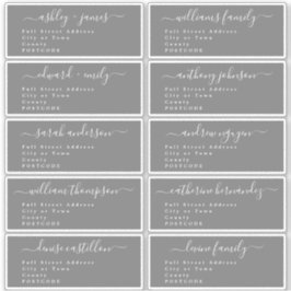 Calligrafie-weddenschap Adresetiketten UK Layout Sticker