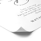 Calligrafie Weddenschap Audio Telefoonboek Poster (Hoek)