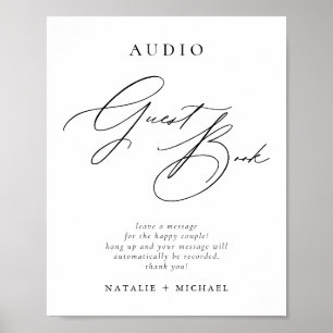 Calligrafie Weddenschap Audio Telefoonboek Poster