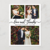 Calligrafie Weddenschap Collage 3 Foto Hartelijk d Briefkaart (Voorkant)