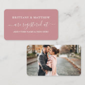 Calligrafie Weddenschap Foto Dusty Roos Informatiekaartje (Voorkant / Achterkant)
