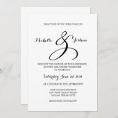 Calligrafie-weddenschap Kaart (Voorkant / Achterkant)