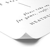 Calligrafie Weddenschap Kinder Busy Bag Poster (Hoek)