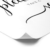 Calligrafie Weddenschap 'Neem een stoel' Poster (Hoek)