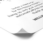 Calligrafie Weddenschap telefoonboek Poster (Hoek)