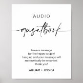 Calligrafie Weddenschap telefoonboek Poster (Voorkant)