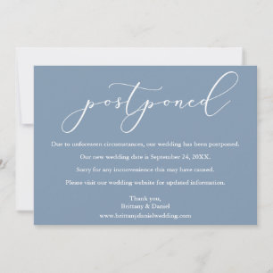 Calligrafie Weddenschap Uitgestelde Stusty Blue Ca Save The Date