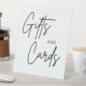 Calligrafie-weddenschappen en -cadeaus reclamebord met voetstuk (Insitu)