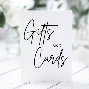 Calligrafie-weddenschappen en -cadeaus reclamebord met voetstuk