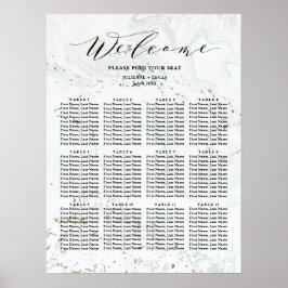 Calligrafie-weddenschappen | Zwart Poster