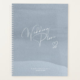 Calligrafie Wedding Plans Dusty Blue ID771 Planner