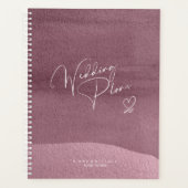 Calligrafie Wedding Plans Mauve ID771 Planner (Voorkant)