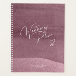 Calligrafie Wedding Plans Mauve ID771 Planner