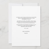 Calligrafie Weduwfoto Hartelijk dank Bedankkaart (Achterkant)