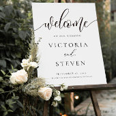 Calligrafie Welkomstbord bruiloft Poster