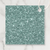 Calligrafie Wij danken u Blauwgroen ID886 Bedankjes Labels (Achterkant)