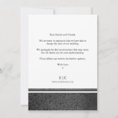 Calligrafie Wijziging van Plannen Aankondigingskaa Save The Date (Achterkant)