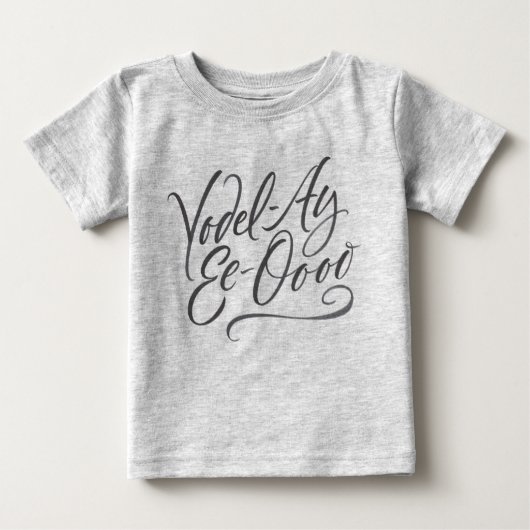 Calligrafie Yodel-Ay-Ee-Oooo Yodeling Lettering (Voorkant)