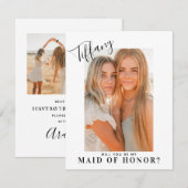 Calligrafie zal je zijn mijn vriend van eer | Foto (Voorkant / Achterkant)