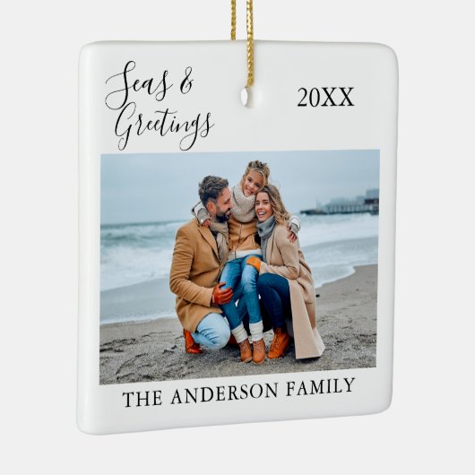 Calligrafie-Zeeen en foto's Keramisch Ornament (Rechts)