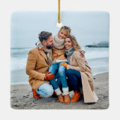 Calligrafie-Zeeen en foto's Keramisch Ornament (Achterkant)