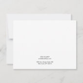 Calligrafie zwart-wit, groot draagbeeldscherm kaart (Achterkant)