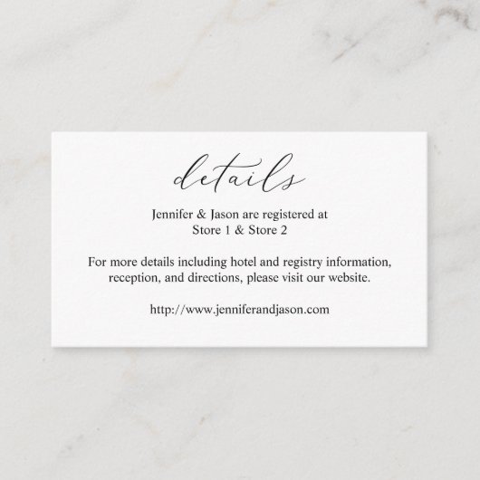 Calligrafie zwart-wit — SM Informatiekaartje (Voorkant)