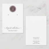 Calligrafie zwart wit Uw Logo oorscherm Visitekaartje (Voorkant / Achterkant)