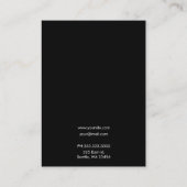 Calligrafie zwart wit Uw Logo oorscherm Visitekaartje (Achterkant)