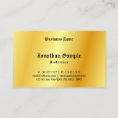 Calligrafie zwarte gouden look Sjabloon Oude tekst Visitekaartje (Achterkant)