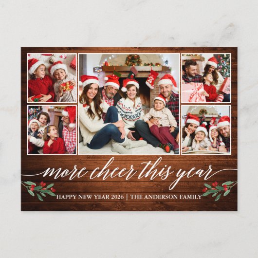 Calligrafiedruk meer kurk dit jaar Foto 5 Briefkaart (Voorkant)