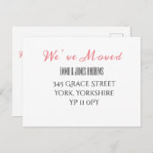 Calligrafiekoraal We hebben de aankondiging verpla Briefkaart (Voorkant / Achterkant)