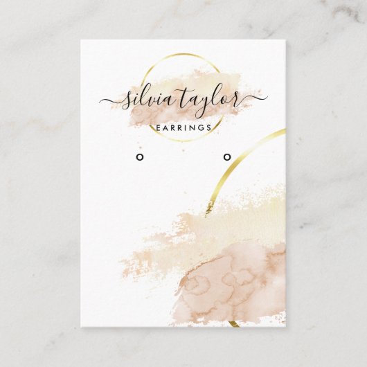 Calligrafiekpapier Verdien logo van een kaart Visitekaartje (Voorkant)