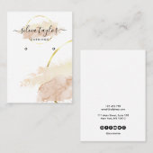 Calligrafiekpapier Verdien logo van een kaart Visitekaartje (Voorkant / Achterkant)