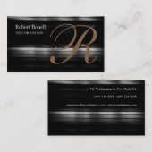 Calligrafiemonogram Chic-Visitekaartje Visitekaartje (Voorkant / Achterkant)